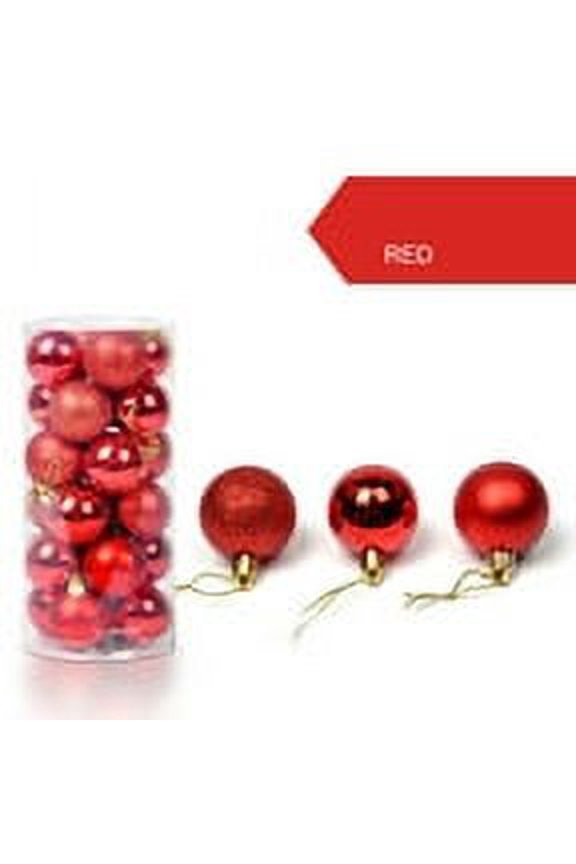 48PCS Christmas Ball Ornaments, Christmas Decorations Tree Balls for Holiday Wedding Party Decoration, Tree Ornaments Hooks Xmas Small Tree- Shatterproof Christmas Hanging Ball Decorations