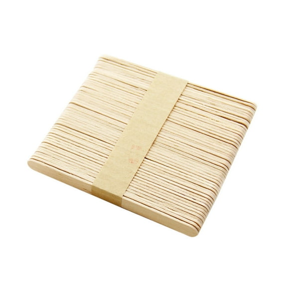 Bouanq 50PCS Popsicle Sticks Colored Craft Sticks, Mini Wood Popsicle Sticks, Rainbow Craft Sticks, Ice Cream Sticks for DIY, Craft Creative Designs, Arts & Handwork
