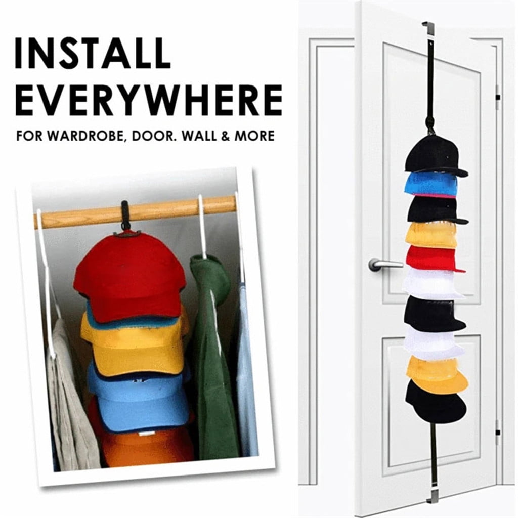 Bouanq Adjustable Excellent Cap Rack Bag Hat Holder Easy Loading and ...