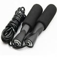 thumbnail image 1 of Bouanq Aerobic Exercise Boxing Skipping Jump Rope Adjustable Bearing Speed Fitness Blac, 1 of 4