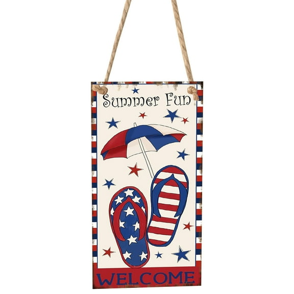 Chmadoxn Fourth of July Decorations, Wooden American Independence Day Rec Wooden Crafts Listing Decoration Fourth of July Ornaments