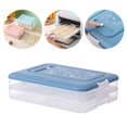 thumbnail image 1 of Bouanq Bento Box Dumpling Box Frozen Dumpling Tray Multi-layer Refrigerator Storage Fresh Household Quick-frozen Dumpling Storage Box Dumpling Eggs Storage Box Back to School Supplies, 1 of 3