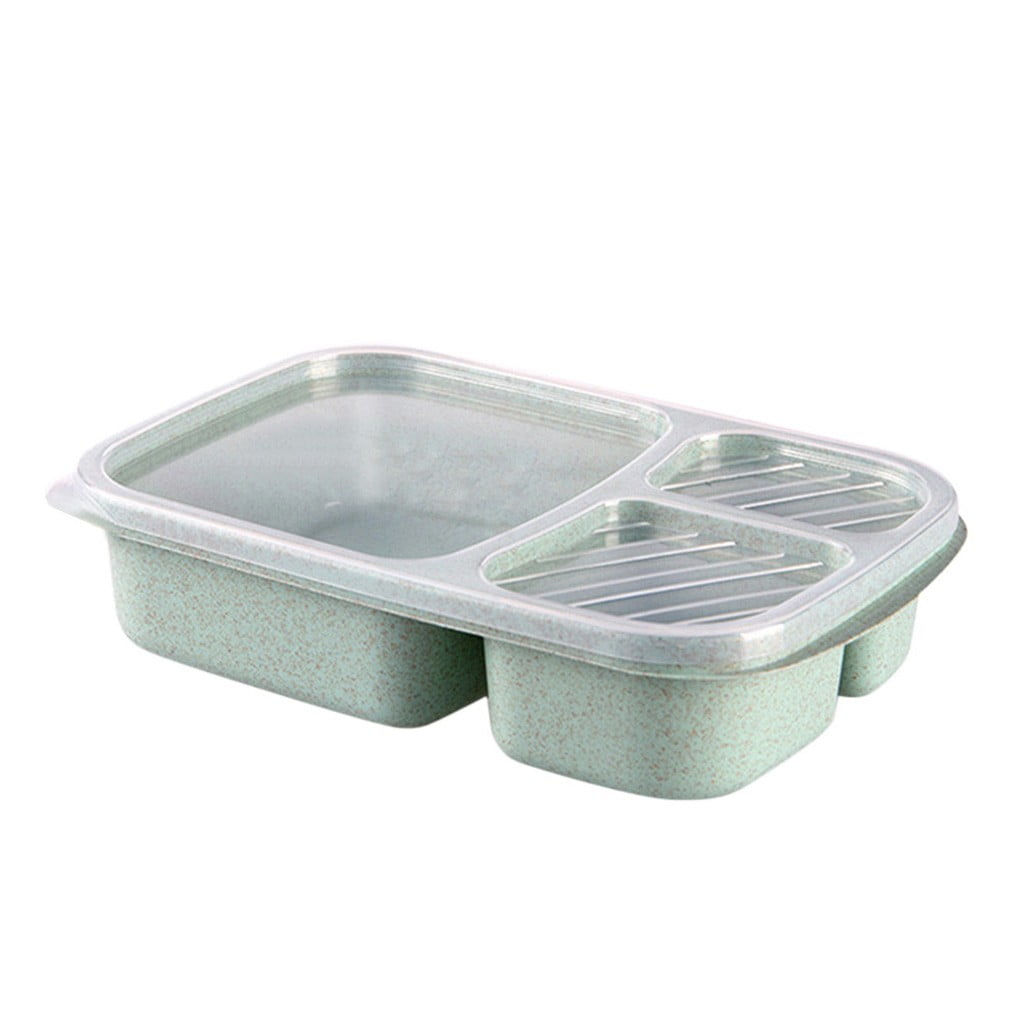 Bouanq Bento Box for Adults Lunch Containers for Kids 3 Compartment ...