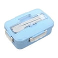 thumbnail image 1 of Bouanq Bento Lunch Box Bento Box for Adult Thermal Insulation Leak Proof Bento Boxes Stainless Steel Liner Lunch Containers, Lunch Box with Tableware Set for Picnic Office, 1 of 5