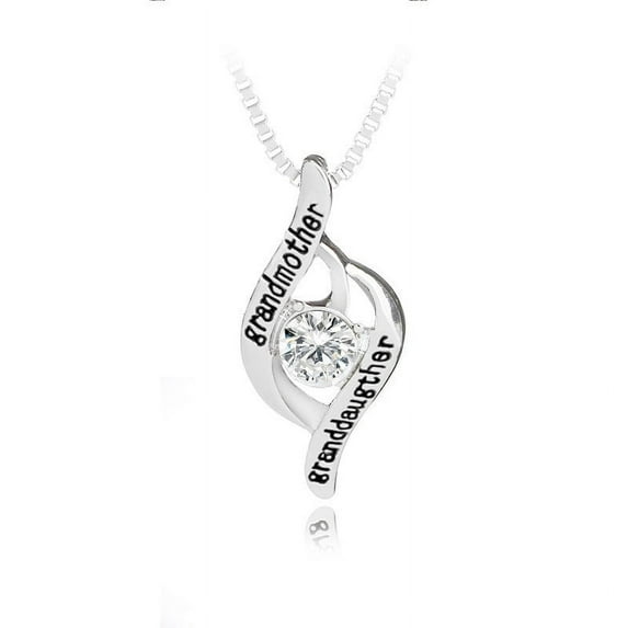 Chmadoxn Best Gifts for Women, Mother's Day Gifts for Grandma 925 Silver Mom Necklace Birthday Mother Day Jewelry Gifts for Grandma from GrandDaughter GrandSon