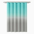 thumbnail image 1 of Lksixu Blue Shower Curtain Set with 12 Hooks 71x71" Blue and Gray Gradient Waterproof Quick-Drying Hotel Quality Nordic Style Bathroom Decor for Bathrubs Spa, 1 of 5