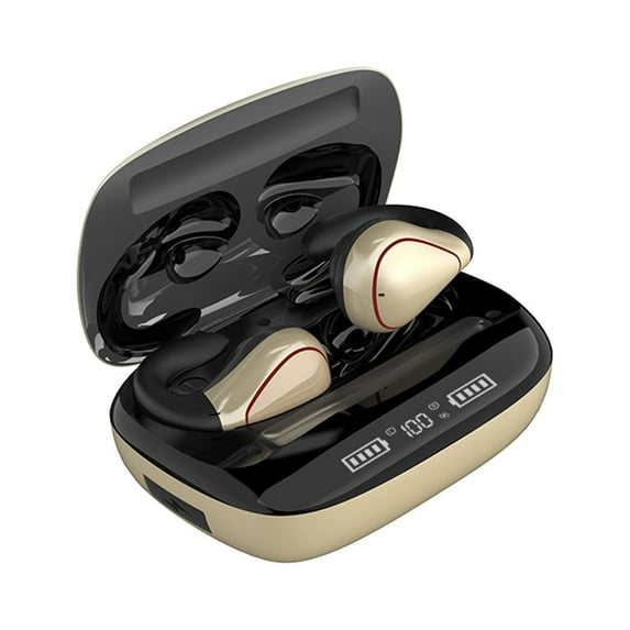 Bouanq Bluetooth Headphones Wireless Earbuds Bluetooth In Ear Light-Weight Headphones Built-in Microphone Immersive Premium Sound With Charging Case Headphones for School