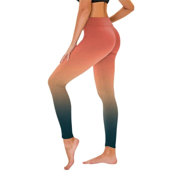 Bouanq Capri Leggings for Women Color Block High Waisted Yoga Leggings with Pockets for Women Yoga Pants with Pockets for Women