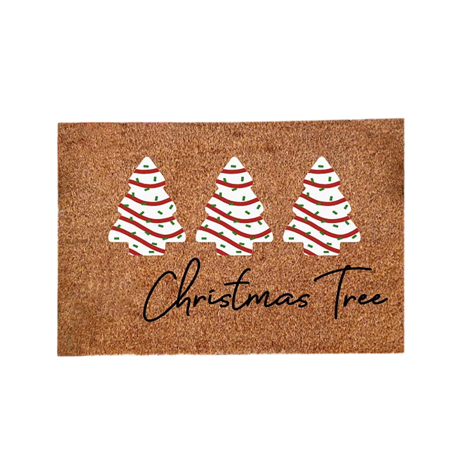 Bouanq Christmas Decorations Christmas Door Mat Outdoor Durable Christmas Front Door Mat