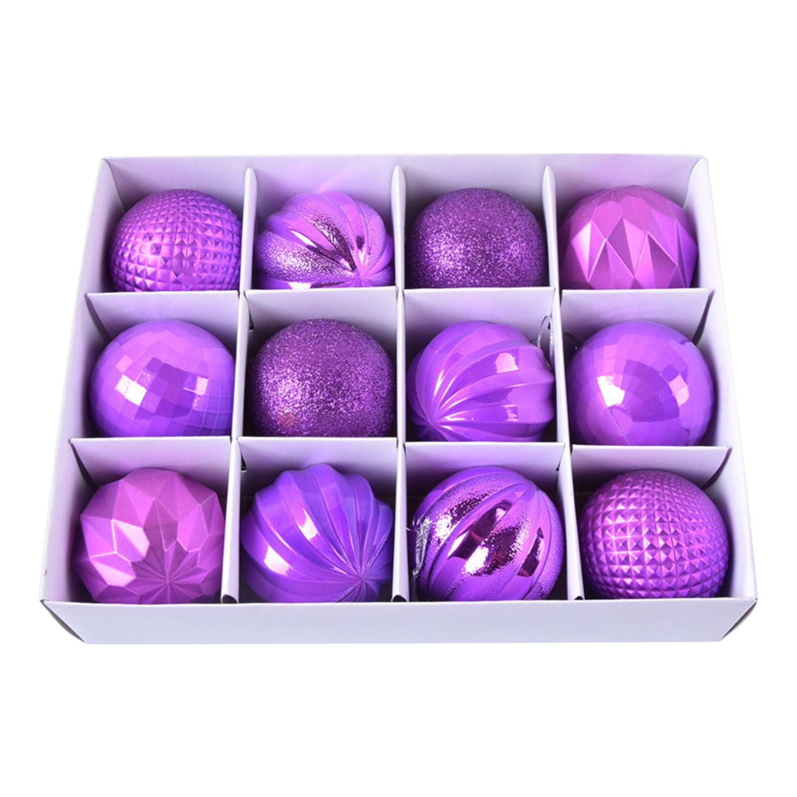 Bouanq Christmas Decorations Xmas Tree Decor 12Pcs Christmas Balls