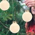 thumbnail image 1 of Bouanq Christmas Decorations Xmas Tree Decor Christmas Balls Flocked Christmas Tree Ball Ornaments Plastic Balls Xmas Decorative Hanging Ornaments Christmas Tree Decoration, 1 of 5