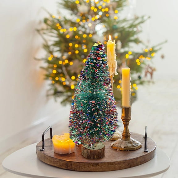 Bouanq Christmas Decorations Xmas Tree Decor Christmas Mini Christmas Tree Desktop Decoration DIY Needle Tree Decoration Christmas White Cedar Small Christmas Tree
