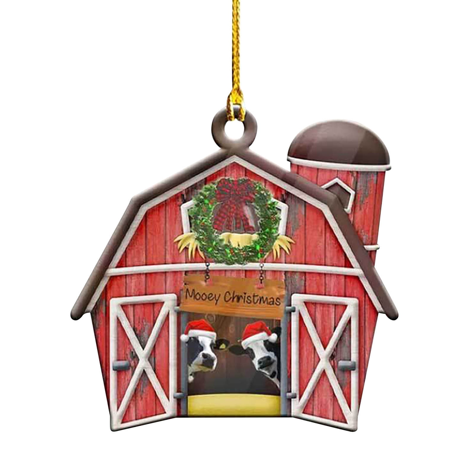 Bouanq Christmas Decorations Xmas Tree Decor Farm Christmas Pendant