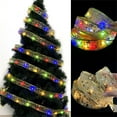 thumbnail image 1 of Bouanq Christmas Decorations Xmas Tree Decor Christmas Lights In 2022, Christmas LED Lights, A Double String Christmas Tree Decorated With Hot Ribbon Pendant, 1 of 2