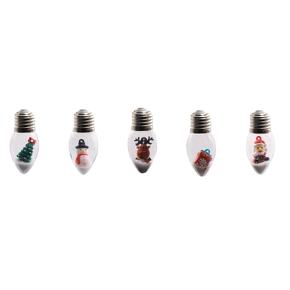 Bouanq Christmas Decorations Xmas Tree Ornaments 1.5m USB Powered Snowman Santa Claus Christmas Tree Holiday LED Lights Flashing Light String Christmas Gifts on Clearance
