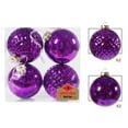 thumbnail image 1 of Bouanq Christmas Decorations Xmas Tree Ornaments 4pcs Christmas 10CM Set Ball Broken Ball Plated Plastic Christmas Tree Decoration Pendant Christmas Gifts on Clearance, 1 of 3