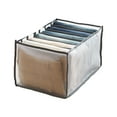 thumbnail image 1 of Bouanq Closet Organizers And Storage 2pc 7 Grids Washable Wardrobe Clothes Organizer Jeans Leggings Compartment Storage Box (36x17x12cm)/(36x25x20cm) Organization And Storage, 1 of 3
