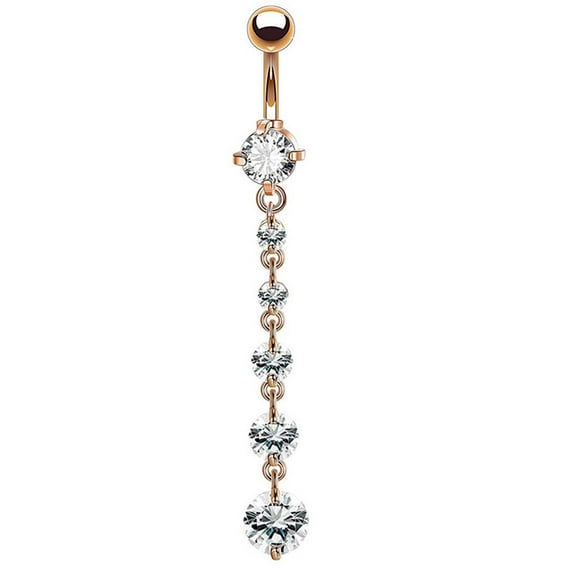 Chmadoxn Ring Belly Button Ring Updated S Urgical Steel Belly Button Rings With Properly Promise Rings for Her Gift for Mother Wife Girl Friend