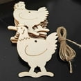 thumbnail image 1 of Bouanq Easter Decorations 10PCS Wood Rabbit Hanging Ornaments with Twines for Easter Party Decoration Easter Basket Stuffers,Easter Ornaments for Home Outdoors Indoors, 1 of 7