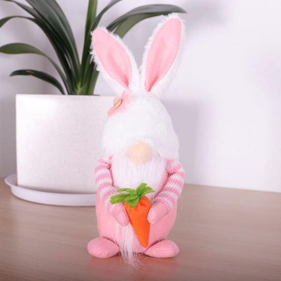 Chmadoxn Easter Decorations Easter Cartoon Bunny Shape Cute Faceless Doll Candy Jar Decoration Ornaments Easter Basket Stuffers,Easter Ornaments for Home Outdoors Indoors