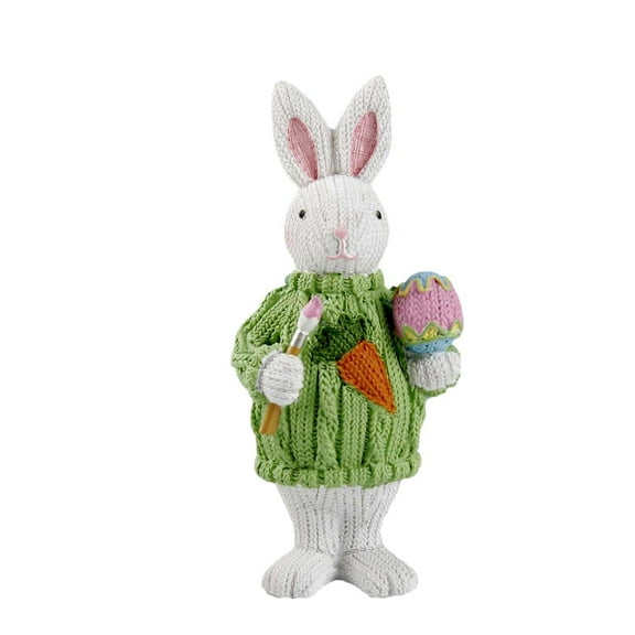 Chmadoxn Easter Decorations Easter Eggs Bunny Gift Cute Rabbit Decoration Ornaments Children's Room Desktop Easter Basket Stuffers,Easter Ornaments for Home Outdoors Indoors