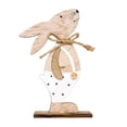 thumbnail image 1 of Chmadoxn Easter Decorations Wooden Rabbit Shapes Ornaments Crafts Decoration Ornament Event & Party Supplies, 1 of 1