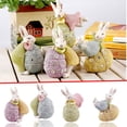 thumbnail image 1 of Chmadoxn Easter Figurine Bunny and Egg Decor - Easter Rabbit Gifts,Easter Bunny Statue,Easter Party Decorations, 1 of 5
