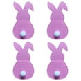 thumbnail image 1 of Chmadoxn Easter Rabbit Eggs Decorations Set Of 4 Bunny Flatware Holders Easter Bunny Cutlery Bag Rabbit Cutlery Set With Tail Easter Decorations Indoor Outdoor, 1 of 1