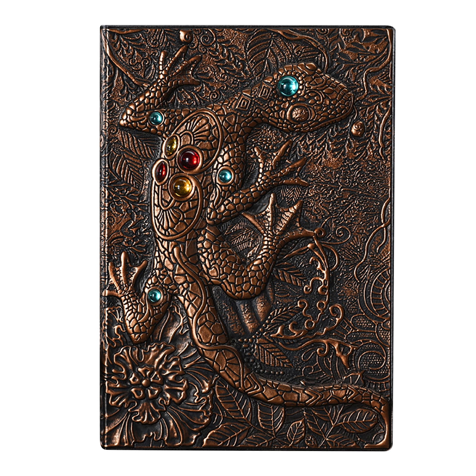Bouanq Gel Pens, Colored Pencils Lizard Personality Pattern Hardcover ...