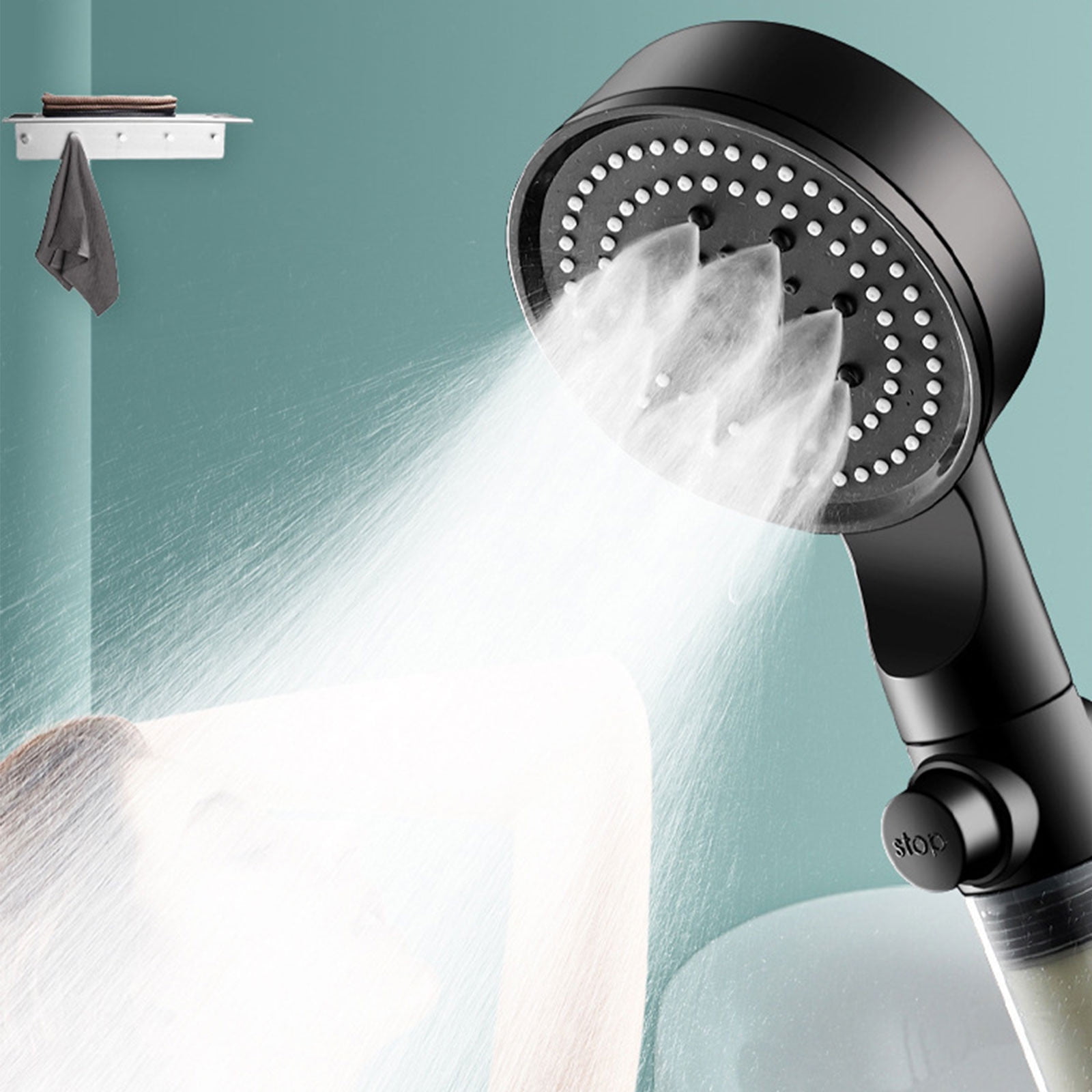 Bouanq Handheld Shower Head with Filter for Hard Water Remove