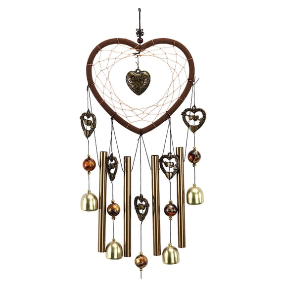 Bouanq Home Decor, Heart Wind Chime for Outdoor, Large windchimes Dream-Catcher for Outside on Clearance