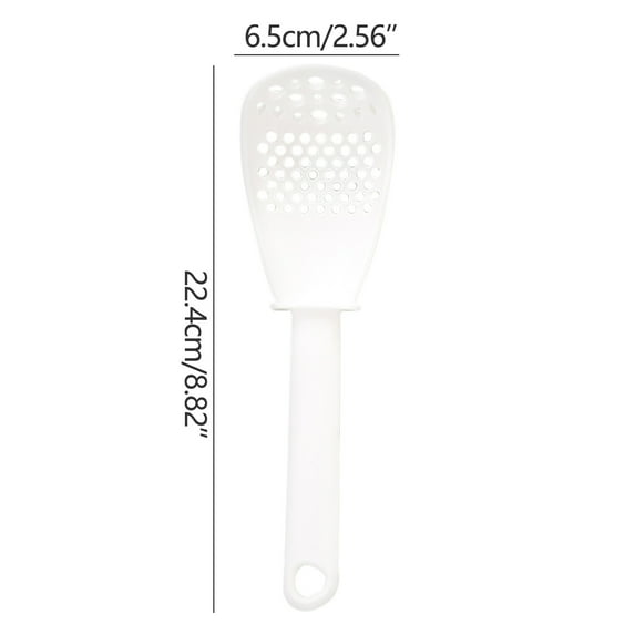 Hesxuno Kitchen Spoons Kitchen Multi-function Cooking Spoon Grinding Smashing Filtering Colander Grinding Ginger Spoon Household Mashed Potato Rice Spoon for Cooking