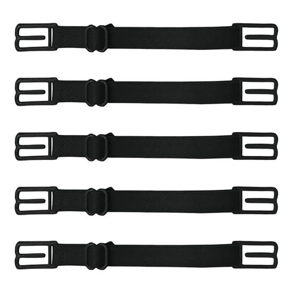 Bouanq Mask Extender Hooks Adjustable Mask Ears Saver Protector Cord Buckle, Mask Extension Holder Strap Relieves Discomfort in Your Ears, Compatible with All Masks and Kid Mask (Black, 5PCS)