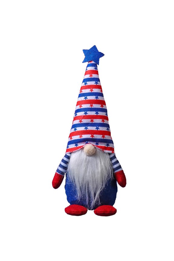 Memorial Day Decorations 4th of July American Independence Day Faceless Doll Dwarf Gnome Plush Doll Doll Ornament Patriotic Party Decor