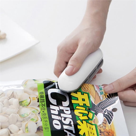 Mchoice Mini Heat Bag Sealer Portable Resealer Handheld Cutter Sealing Machine for Food Storage Snack Fresh with Hook(Battery not Included)