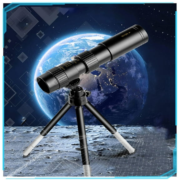 Bouanq Monocular Telescopes for Adults Astronomy, Astronomical Refractor Mount Telescope with Tripod & Phone Adapter, Portable Telescope Gifts for Kids Beginners Adults