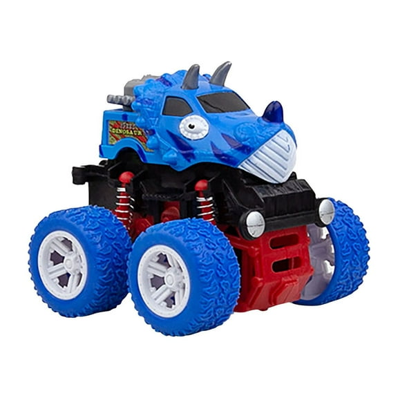 Chmadoxn Monster Trucks for Boys, Flip Cars, Four-Wheel Drive Friction Powered Mini Push and Go Car Truck Toys for 3 4 5 6 Year Old Boys Girls Toddler, Birthday Christmas Gifts