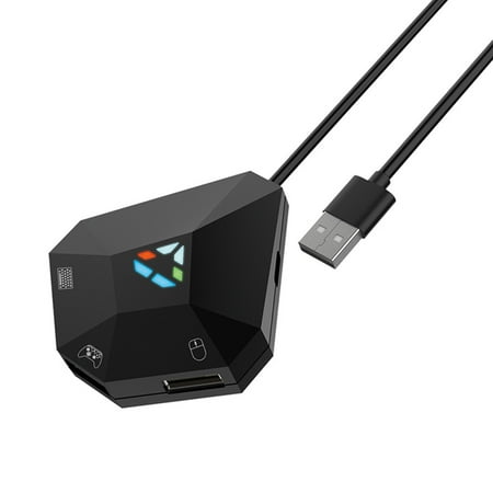 Bouanq Mouse Keyboard Converter, Game Controller Adapter for Type-C Mouse Portable Keyboard Adapter Compatible with PS-4/Xbox One/N-Switch/PS-3