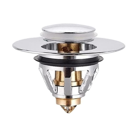 Bouanq Vessel Sink Drain Universal Bathroom Sink Plug Pops Up Wash ...