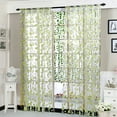 thumbnail image 1 of Bouanq Peony Sheer Curtains Tulle Window Treatment Voile Drape Valance 1 Panel Fabric Living Room Bedroom Curtains Home Deco Curtain Peony Sheer Curtain Tulle, 1 of 7