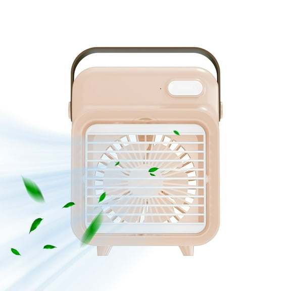 Bouanq Portable Fan,Portable Electric Fan Rechargeable Water C-ooling Eco-Friendly Cooler Spray Humidifier With USB For Dorm Office Desktop