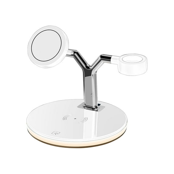 "Bouanq School Supplies Portable Wireless Charger Magnetic Wireless Charging Station,Upgraded 3 In 1 Wireless Charger Stand With LED Light For WIreless Charger Station"