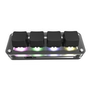 Bouanq School Supplies Smart Electronics Custom Small Keyboard Custom Key4 Small Keyboard Copy Paste Gaming Game Mini Mechanical Keyboard