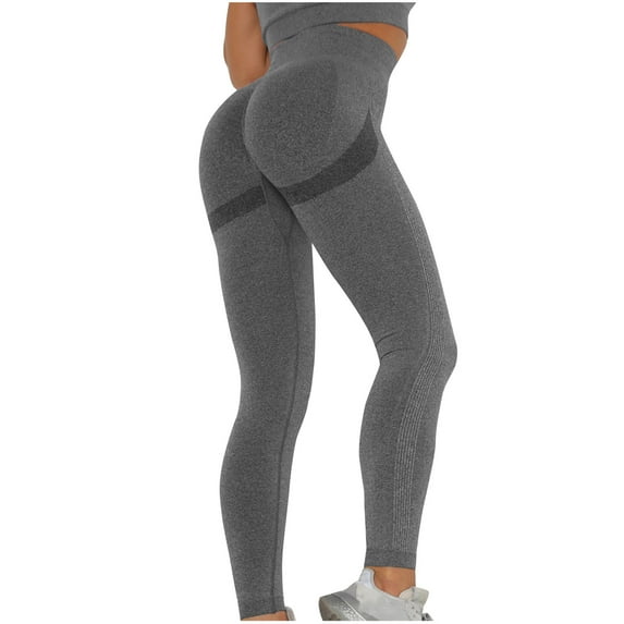 Bouanq Scrunch Butt Lifting Seamless Leggings for Women Tummy Control High Waisted Vital Yoga Pants Gym Workout Legging Tights