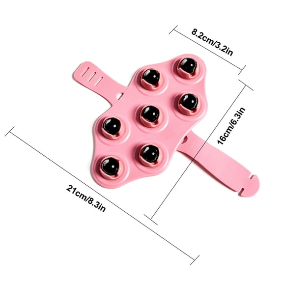 Bouanq Sports & Outdoors Hand-held Seven-bead Massager With Bumps Whole Body Acupoint Massage Brush Household Portable Brush Travel Hiking Accessories