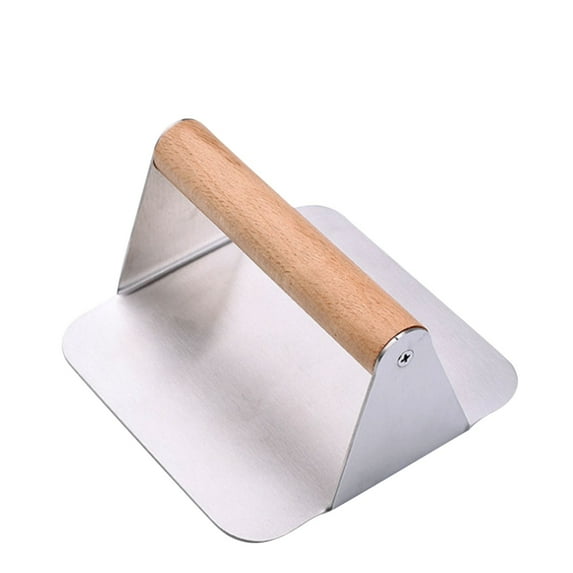 Bouanq Stainless Steel Burger Press, Burger Press With Handle For Flat Top Grill Cooking, Grill Accessories For Steak Making, Prevent Rust And Easy To Clean on Clearance