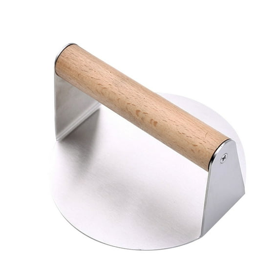 Bouanq Stainless Steel Burger Press, Burger Press With Handle For Flat Top Grill Cooking, Grill Accessories For Steak Making, Prevent Rust And Easy To Clean on Clearance