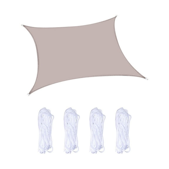 Bouanq Sun Shade Sails Canopy Rectangle UV Block for Outdoor Patio and Garden, Yard Activities
