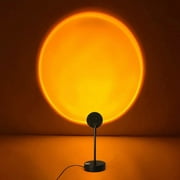 Bouanq Sunset Projector Led Lamp, Modern Romantic Atmosphere Led Night Light Projector with 180° Rotation and USB Charging, Sunset Lamps Decor for Birthday Party Living Room Bedroom