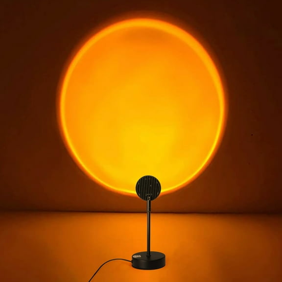 Bouanq Sunset Projector Led Lamp, Modern Romantic Atmosphere Led Night Light Projector with 180° Rotation and USB Charging, Sunset Lamps Decor for Birthday Party Living Room Bedroom